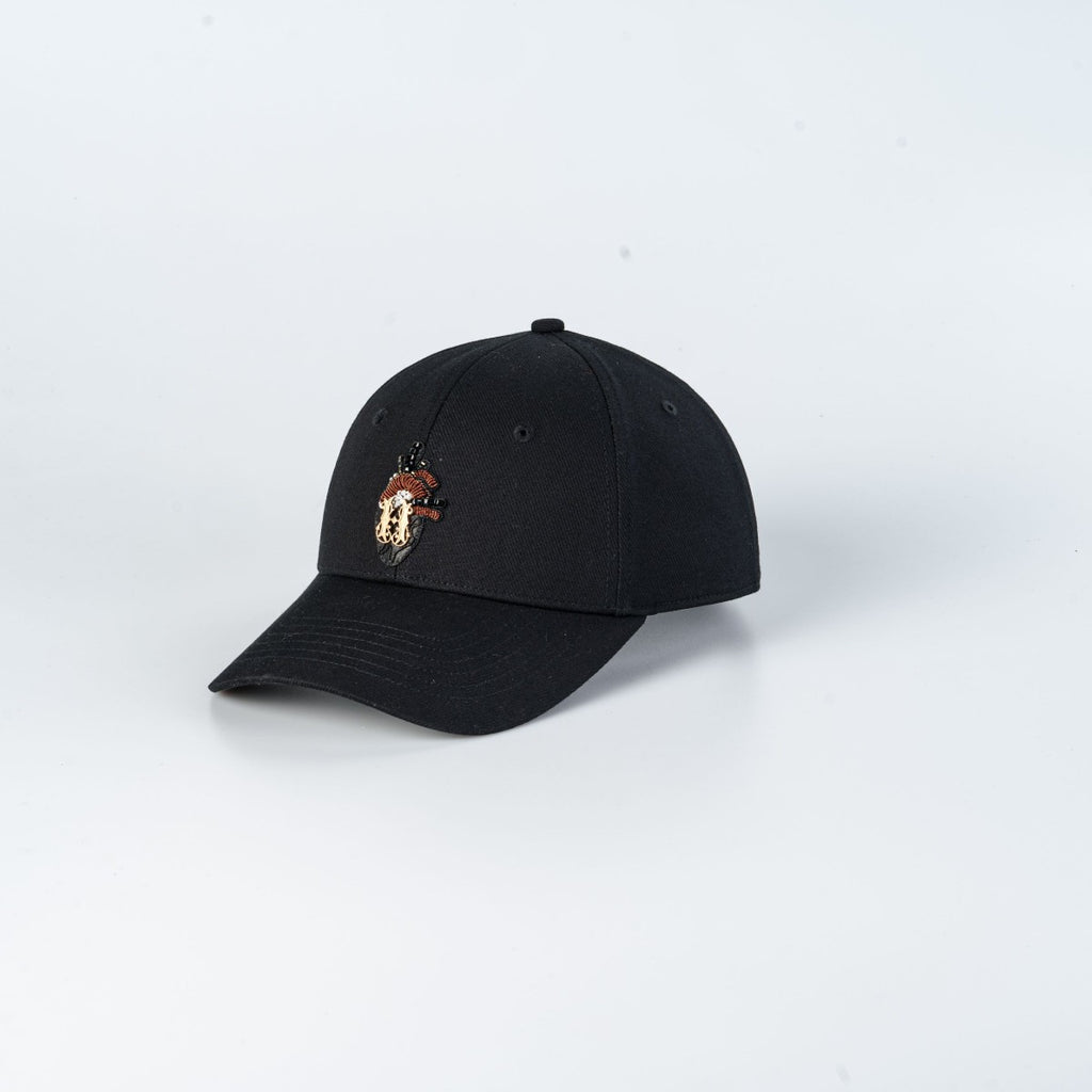 The H bead embroidery baseball cap