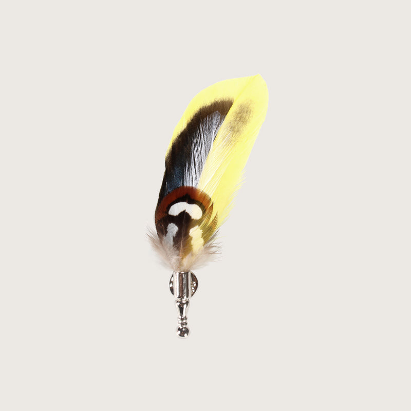 Two Tone Feather Pin