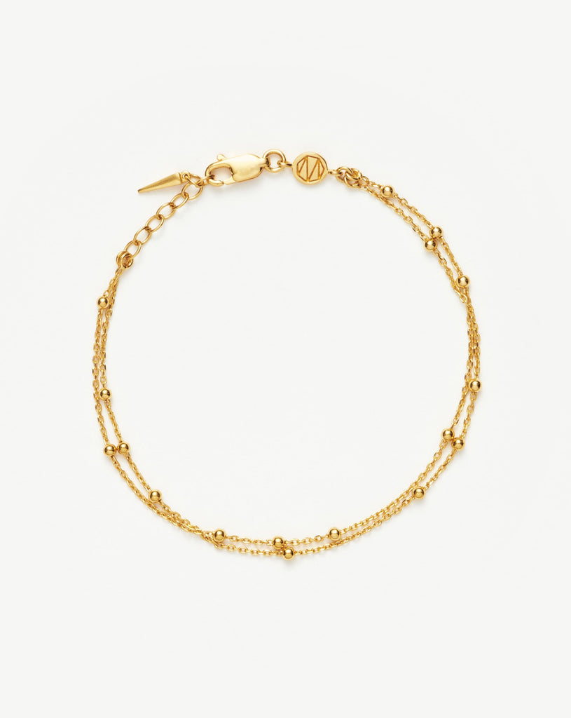 Double Chain Bracelet|18ct Gold Plated